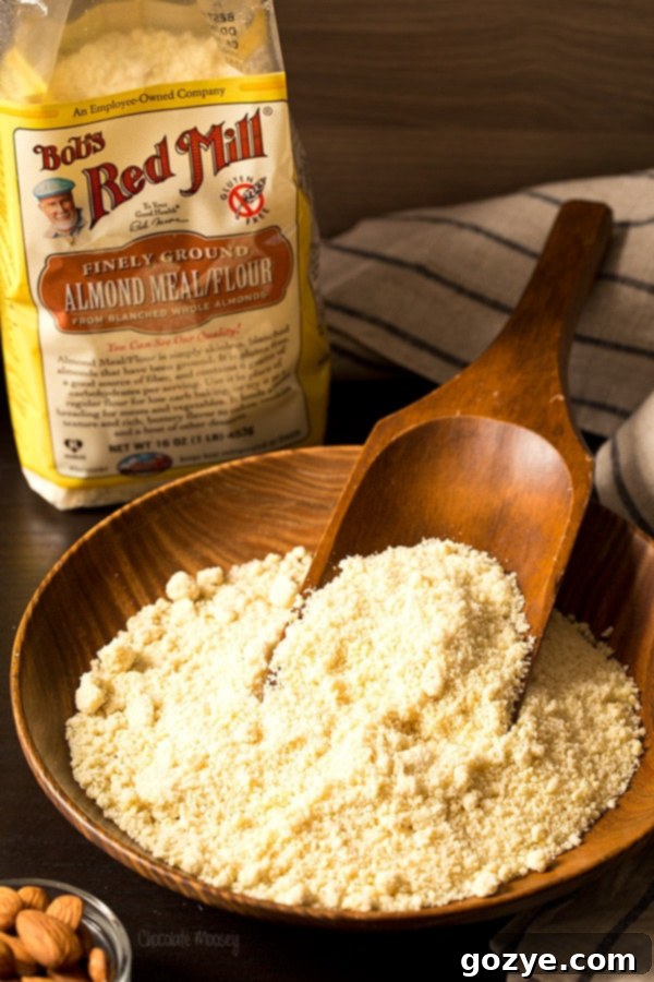 Honeyed Almond Vanilla Delight 3 Almond flour, a key ingredient for the Vanilla Honey Almond Cake, shown in a bowl