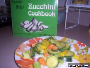 A rich, vibrant bowl of homemade Zucchini Curry with various vegetables.