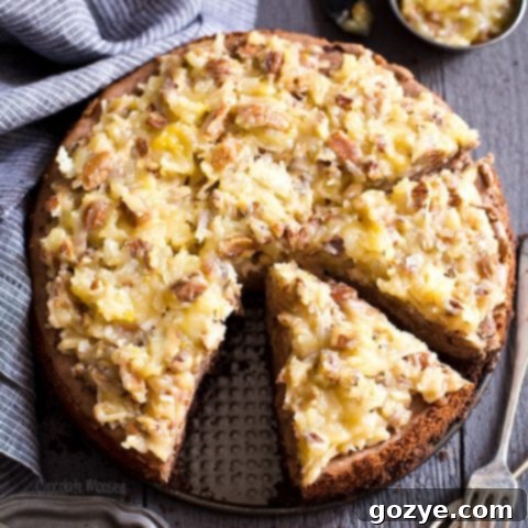 German Chocolate Cheesecake