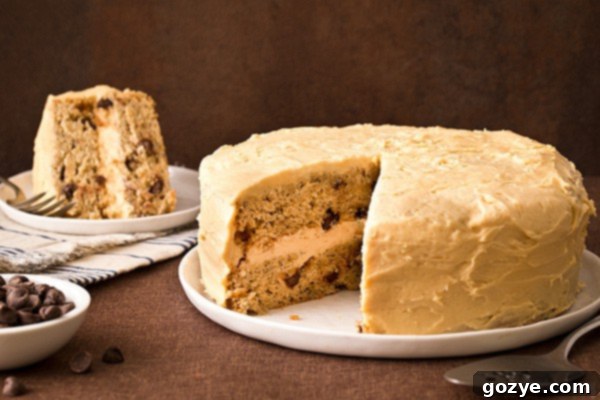 Banana Layer Cake with Peanut Butter Cream Cheese Frosting