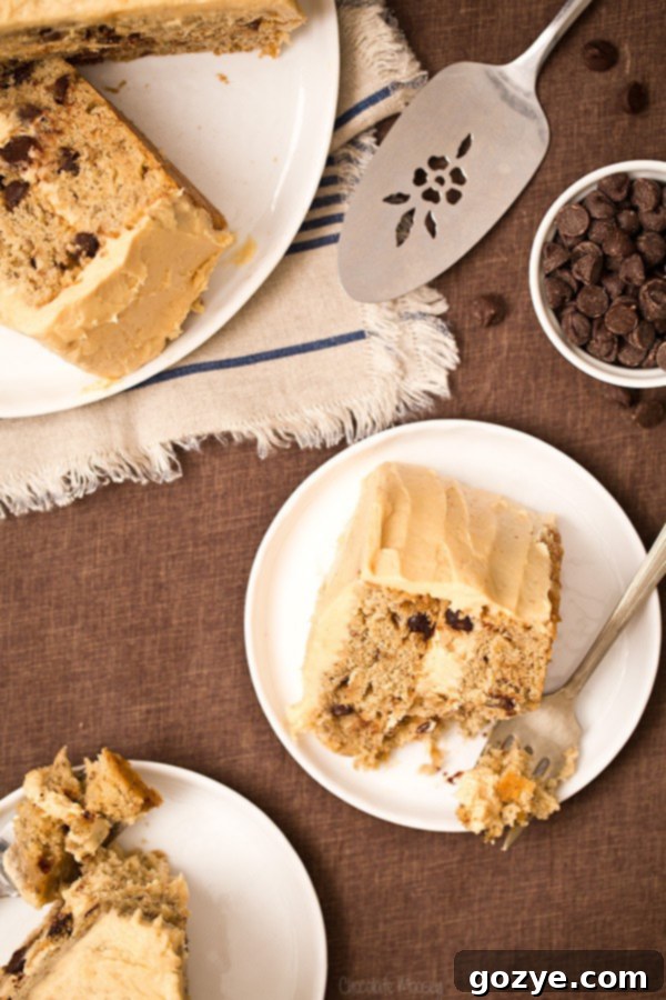 Banana Layer Cake with Peanut Butter Cream Cheese Frosting