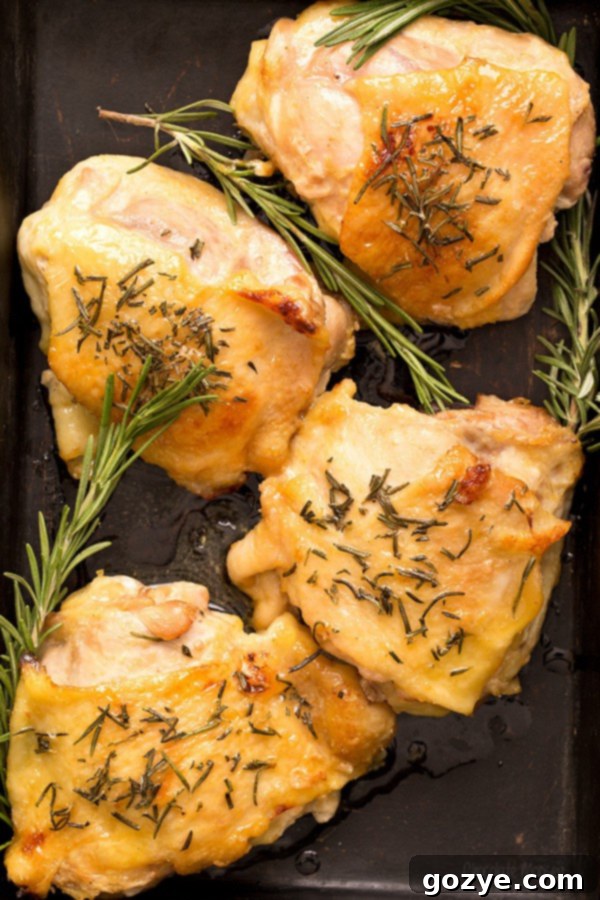 Honey Mustard Chicken Thighs - Dinner For Two