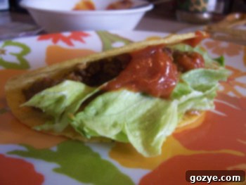 Delicious Bacon Cheeseburger Tacos with fresh lettuce and cheese