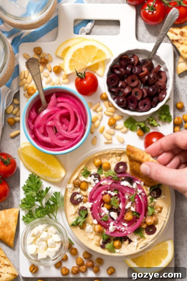Quick Pickled Red Onions 6 Pickled Red Onions and Hummus Bar