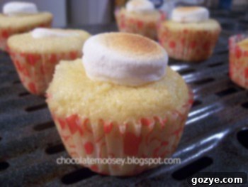 Pinterest icon for Baked Alaskaette Cupcakes