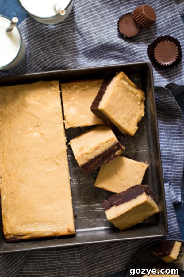 Peanut Butter Swirl Cheesecake Brownies 4 Peanut Butter Cheesecake Brownies with peanut butter cups