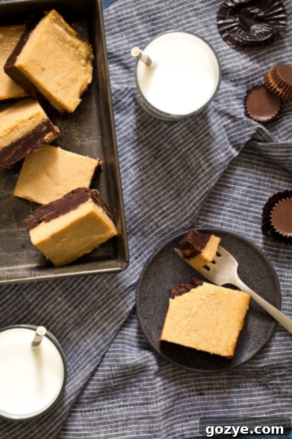 Peanut Butter Swirl Cheesecake Brownies 5 Peanut Butter Cheesecake Brownies with peanut butter cups