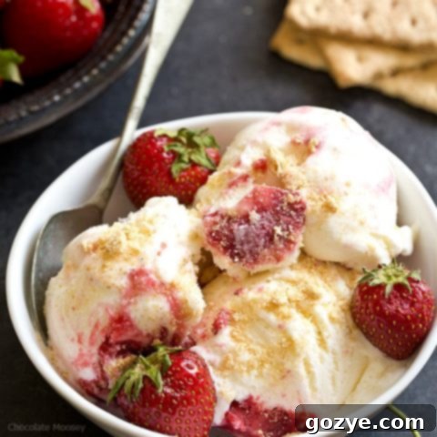 Dreamy Strawberry Cheesecake Ice Cream 8 Strawberry Cheesecake Ice Cream