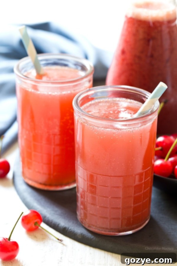 Homemade Cherry Cream Soda Pinterest pin button