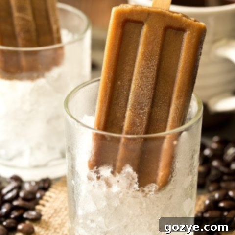 Creamy Caramel Latte Pops 6 Caramel Latte Pops recipe card image