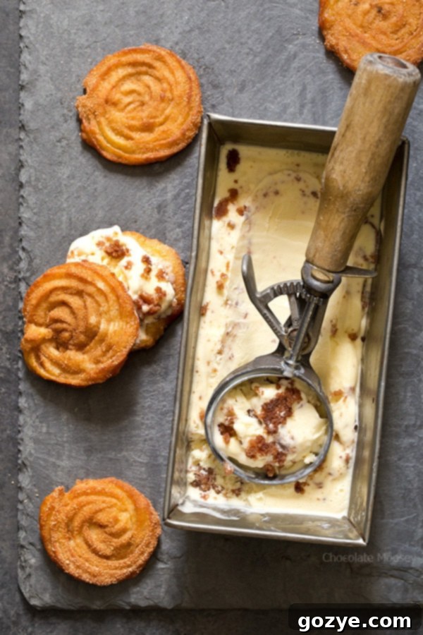 Think outside the cookie for your next ice cream sandwich! Churro Ice Cream Sandwiches made with homemade churros and homemade cinnamon sugar churro ice cream