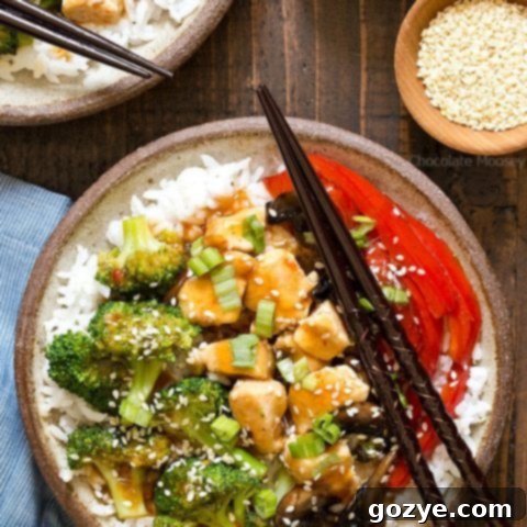 Spicy General Tsos Chicken Bowl 6 General Tso’s Sweet Chili Chicken Rice Bowls