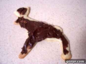 A perfectly shaped moose cookie, one of the few without breakage, showcasing its detailed antlers.
