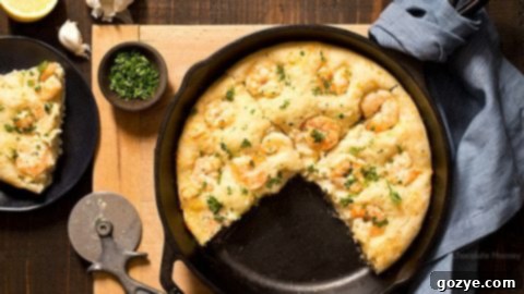 Shrimp Scampi Skillet Pizza For Two Recipe