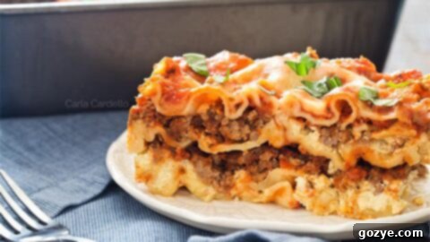 Lasagna For Two Baked in a Loaf Pan