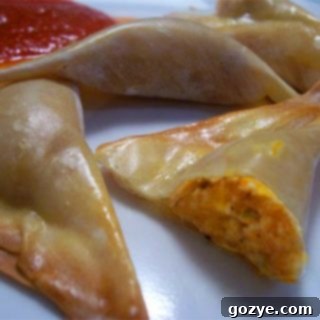 Baked Crispy Butternut Squash Wontons, golden and delicious