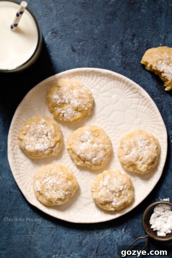 Homemade Peanut Butter Gooey Butter Cookies 2 Soft and delicate Peanut Butter Gooey Butter Cookies from scratch with a gooey center. Recipe makes 1 dozen cookies.