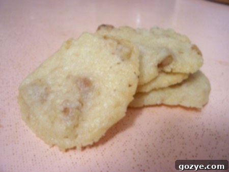 Baked Coconut Butter Thins with lemon zest and walnuts