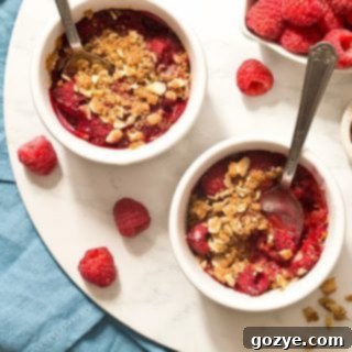 Raspberry Crisp Duet 7 Raspberry Almond Crisp For Two