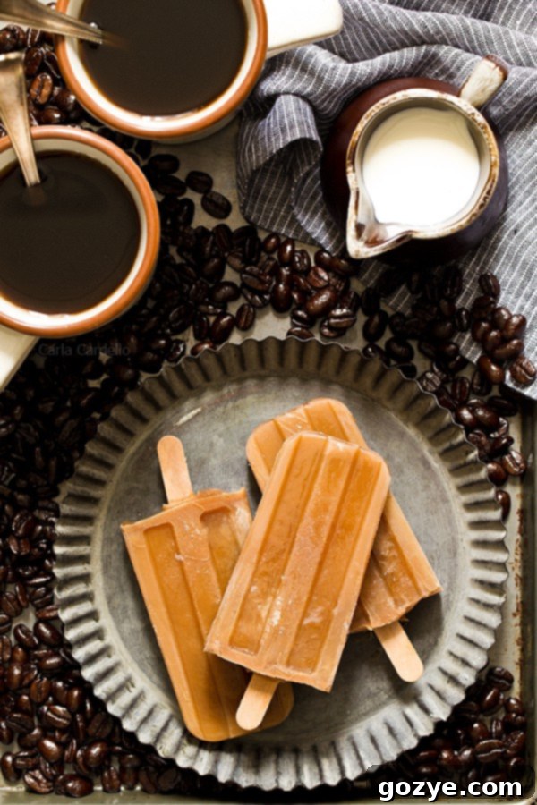 Coffee Pops 2 Refreshing Iced Coffee Popsicles for a summer caffeine boost