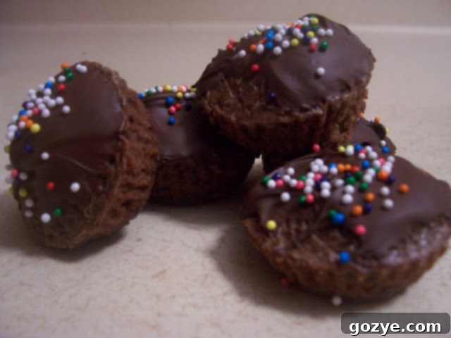 Decorated Brownie Buttons with colorful sprinkles
