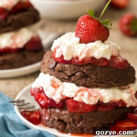 Chocolate Strawberry Shortcake