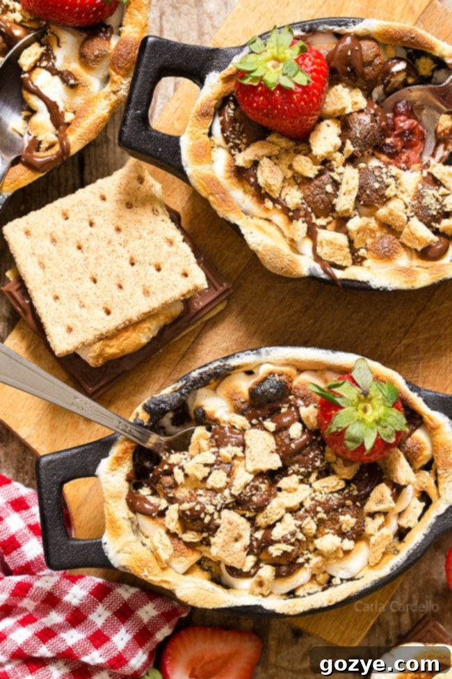 Pin this Strawberry S'mores Cobbler recipe for later!