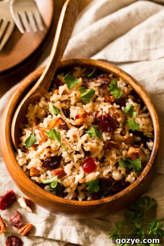 Festive Cranberry Rice Pilaf 3 Cranberry Rice Pilaf for Thanksgiving