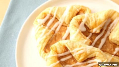 Puff Pastry Danish with Apple Butter and Cream Cheese