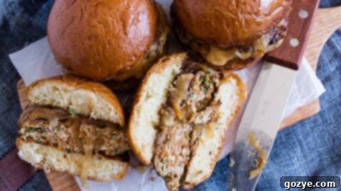 Apple Butter Onion Chicken Burgers