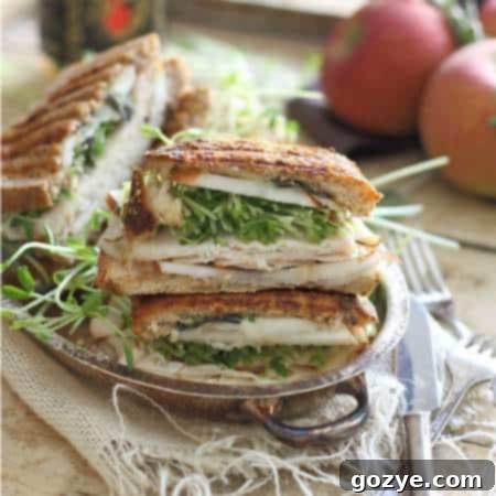 Turkey Cheddar Apple Butter Panini