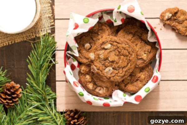 Close-up of a single soft and chewy Chocolate Gingersnap Cookie with characteristic cracks on top, sprinkled with sugar, on a cooling rack.