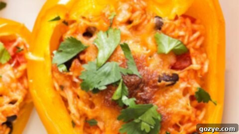 Vegetarian Stuffed Peppers For Two