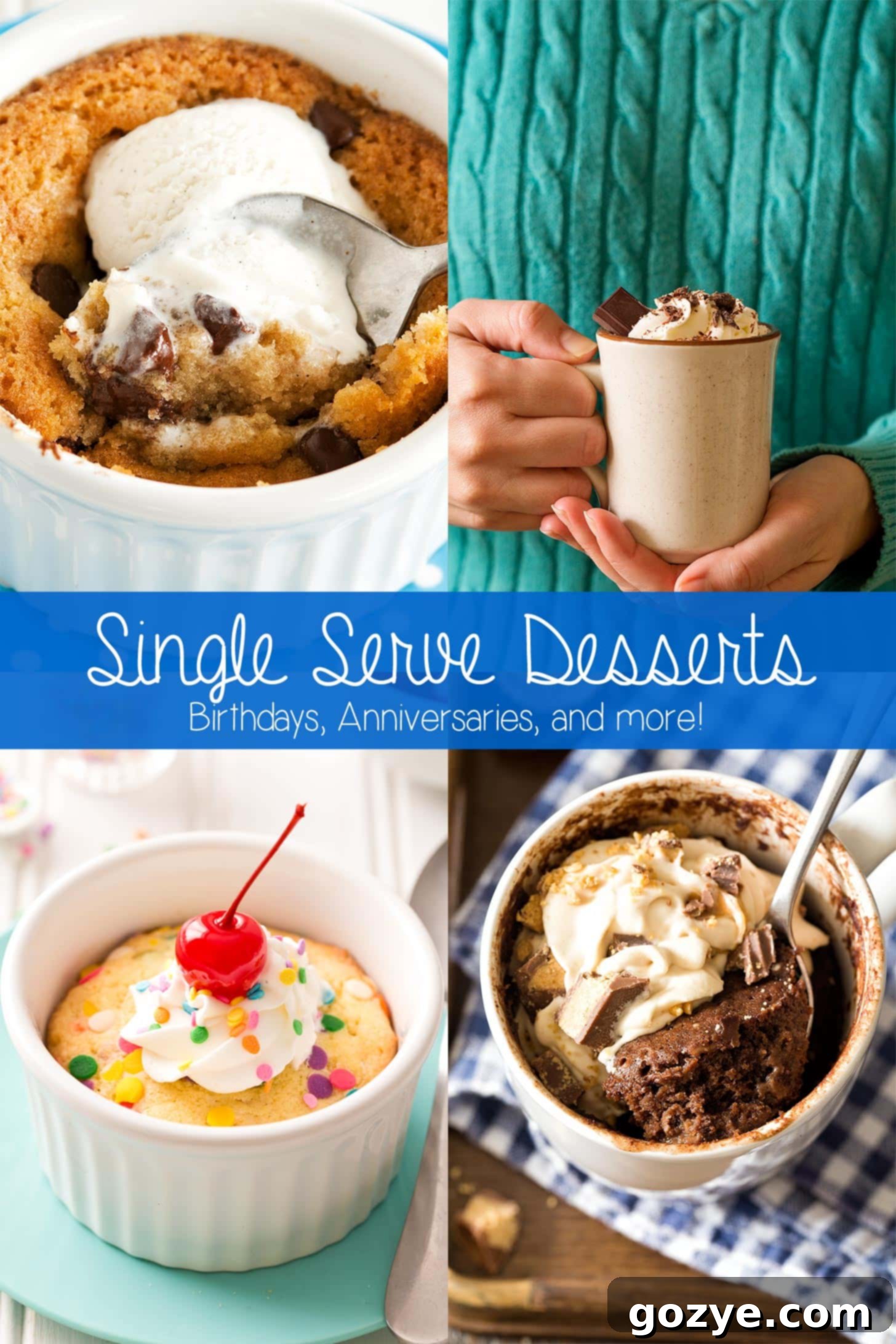 Single Serve Desserts recipe collage