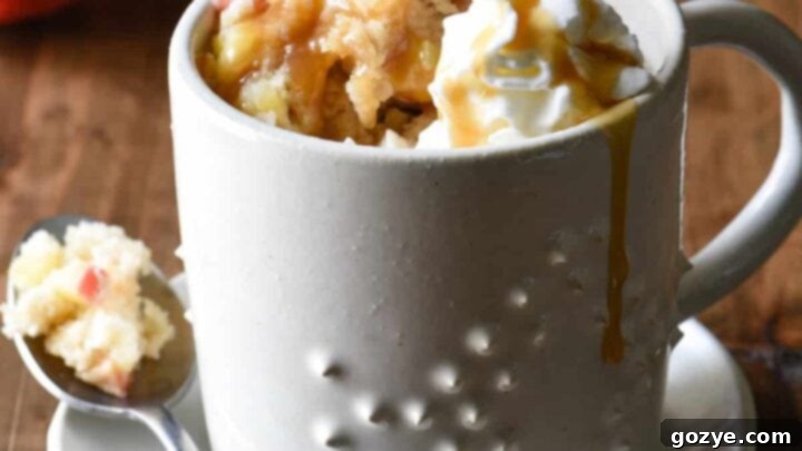 Caramel Apple Mug Cake