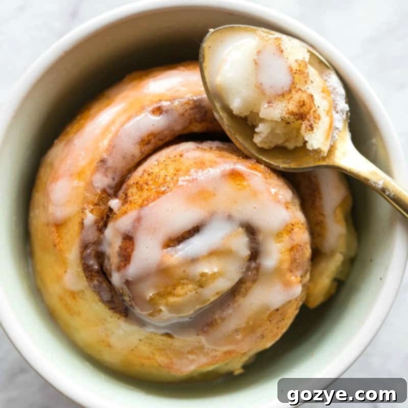 Cinnamon Roll for One