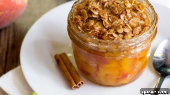 Single Serving Peach Crisp