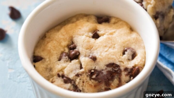 Microwave Chocolate Chip Cookie