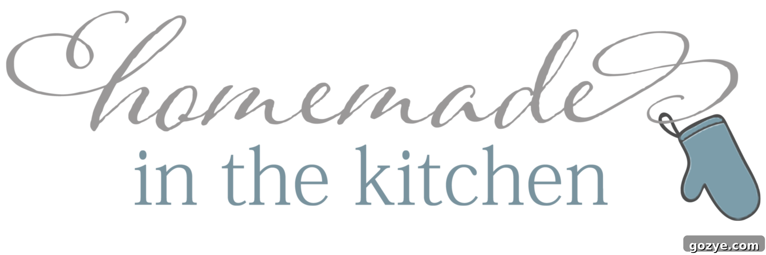 Homemade In The Kitchen Logo - New Blog Name