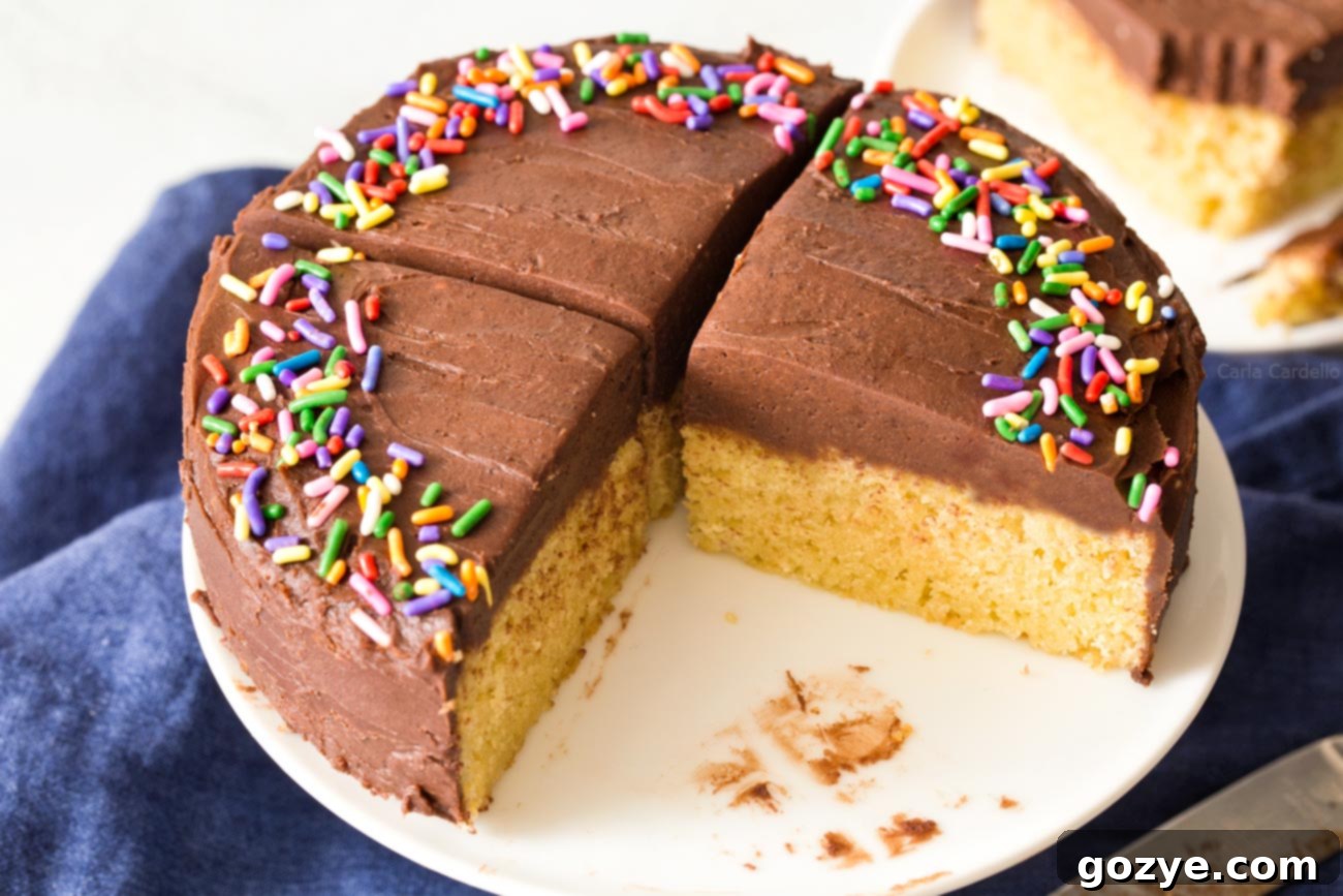 Delicious 6-inch yellow cake for two, ideal for small celebrations and managing dessert portions