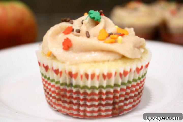 Apple Crisp Cupcakes with Apple Butter Frosting