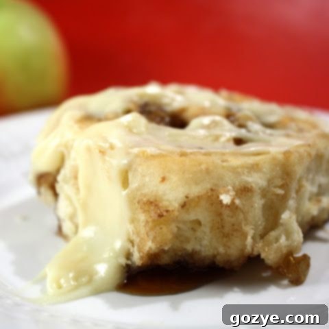 Apple Cider Cinnamon Rolls 5 Delicious Apple Cider Cinnamon Rolls, a perfect fall treat with cream cheese frosting.
