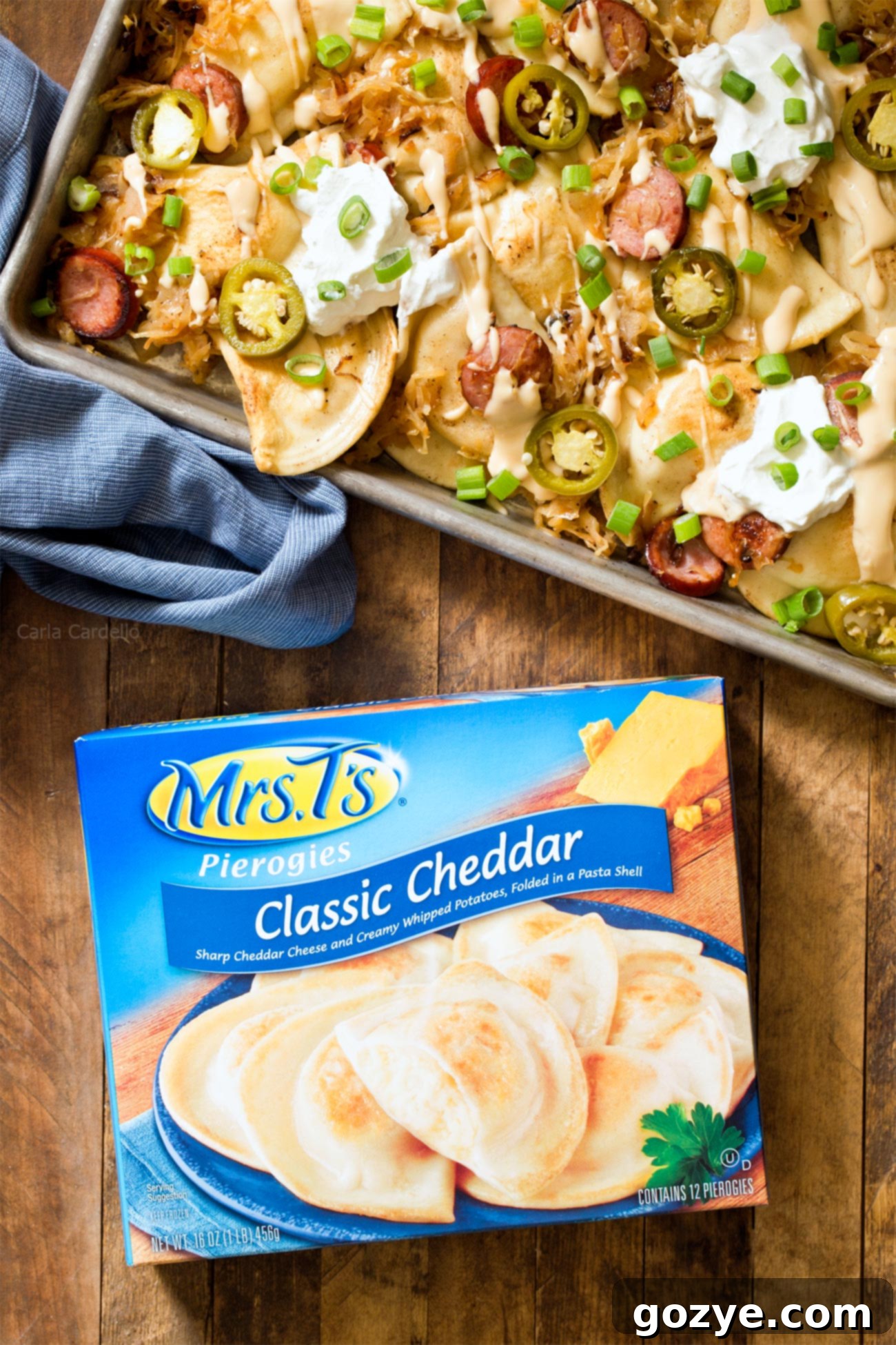 Mrs. T's Pierogies ready to be transformed into Pittsburgh Pierogy Nachos