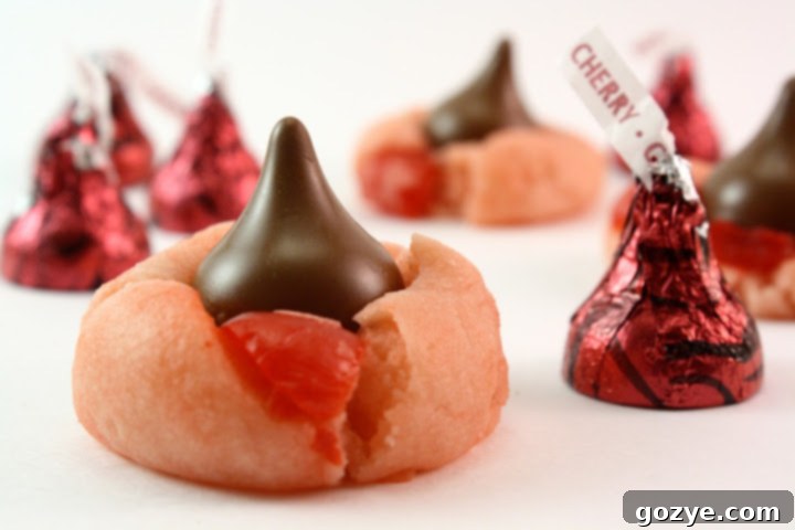 Cherry Cordial Blossom Cookies photo from 2011, showcasing earlier presentation