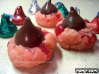 Original Cherry Cordial Blossom Cookies photo from 2008, a glimpse into the recipe's beginnings