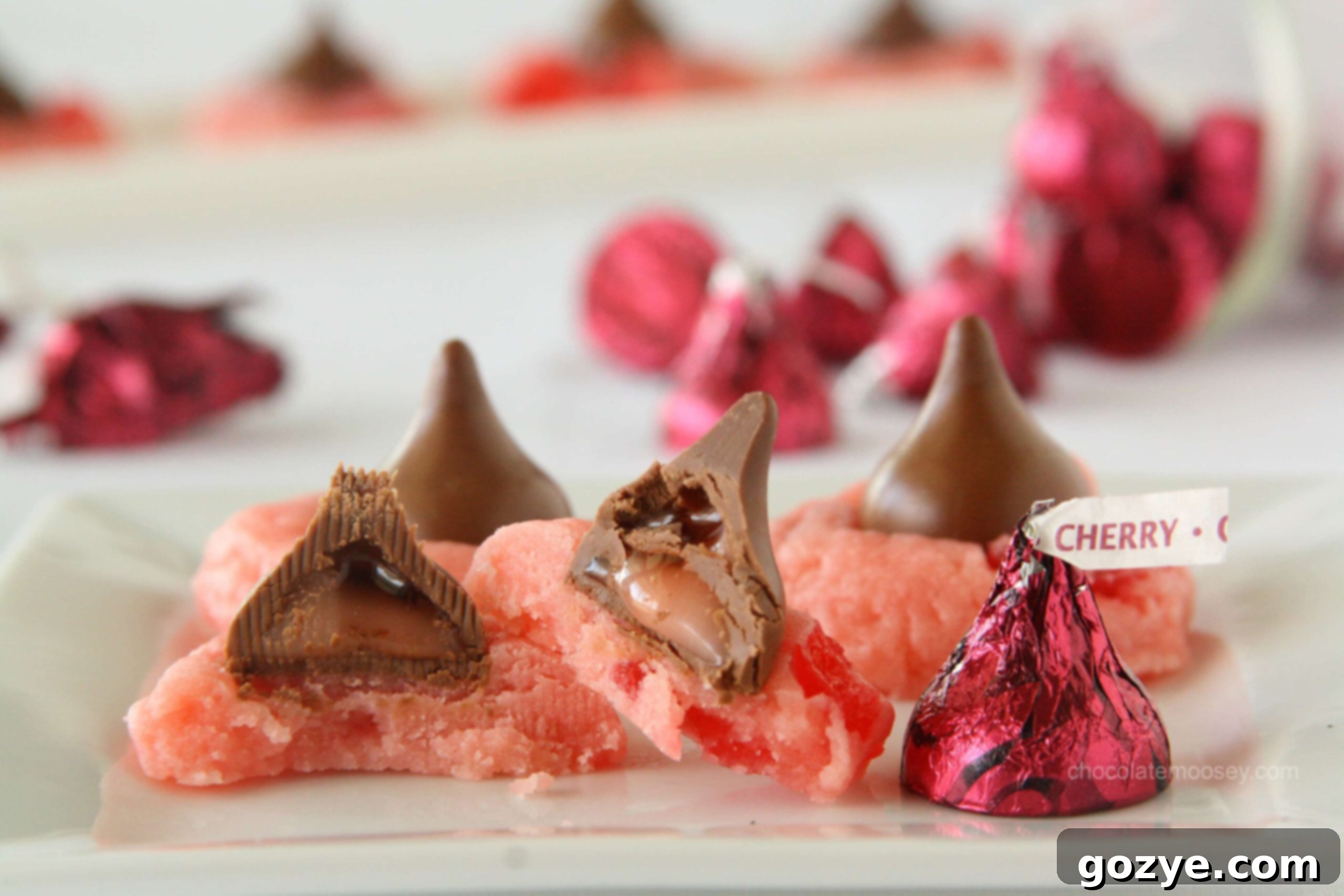 Cherry Cordial Blossom Cookies from Carla Cardello