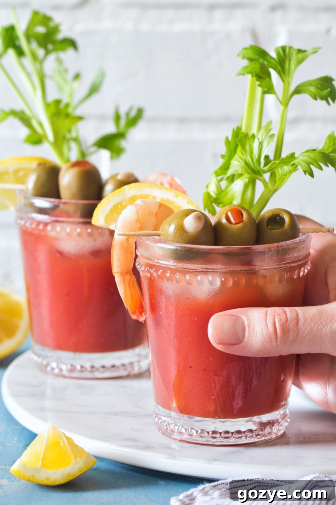 Small Batch Bloody Mary Recipe made from scratch with tomato juice
