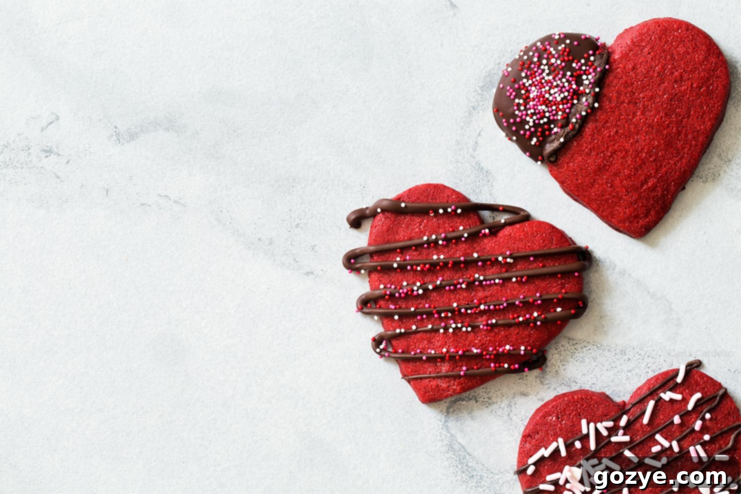Crimson Velvet Delights 10 Red Velvet Sugar Cookies for Valentine's Day and Christmas