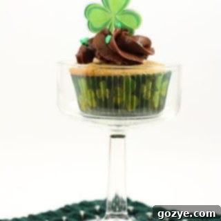 Irish Cream Cupcakes Recipe Card Image
