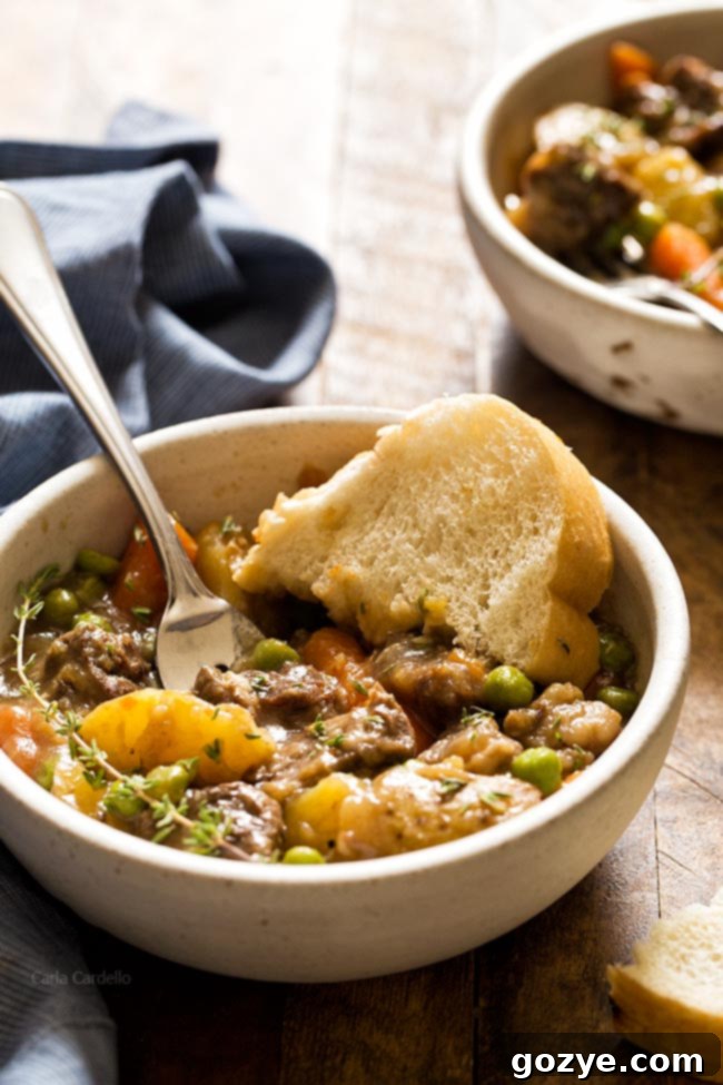 Learn how to make beef stew for two on the stovetop with fresh ingredients
